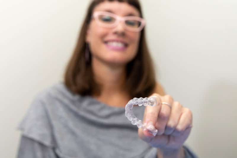 invisalign patient before clear aligner